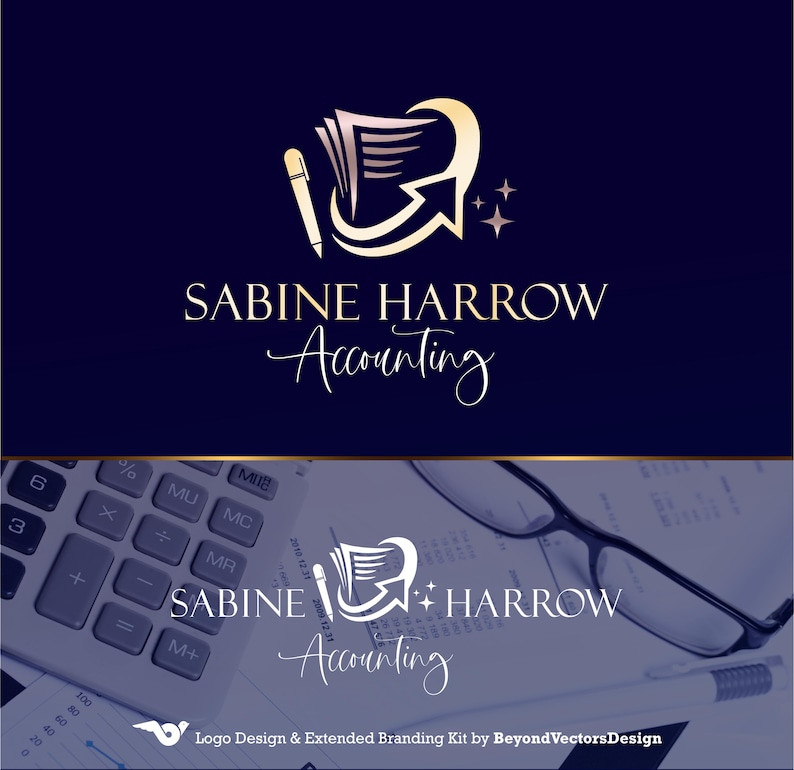 Accounting Lettering Text Accounting & Financial Logo Design | Professional Logo for Accounting ...