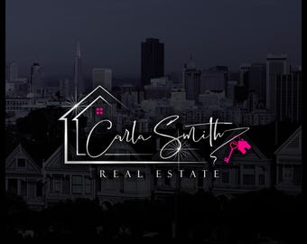 Semi-Custom Logo Design | Premade Real Estate Logo Set | Modern House Branding | Realtor  Kit 09