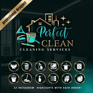 Cleaning service logo, Cleaning logo template, Cleaning logo design, cleaning company logo, Cleaning business branding, Cleaning logo 545 2