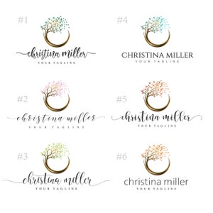 Life coach logo, Psychologist logo, Willow Tree, Human & Moon logo design.