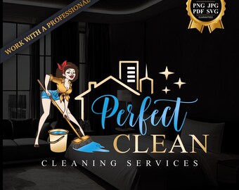 Logo per servizi di pulizia, logo per pulizie domestiche, logo per pulizie domestiche, logo per attività di pulizia professionale, logo per addetti alle pulizie, logo per servizi di pulizia 721