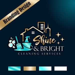 Reinigungsservices Logo, Haushaltsführung Logo, professionelle Reinigung Business Logo, Vorgefertigte Home Office Cleaners Logo Putzservice Logo 666