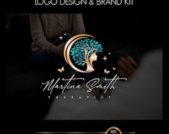Therapy logo design, Psychology Brand set, Holistic Life Coach Design, Wellness and Mental Health logos, Tree of life logo 760