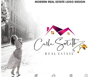 Premade Logo Design | Semi Custom Branding Kit for Real Estate | Realtor Branding Kit | Minimal Property Logo 05