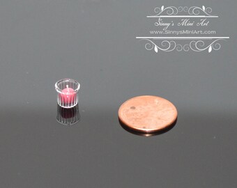 1:12 Dollhouse Miniature Votive Candle in Glass Holder/ Miniature Candle BD H190
