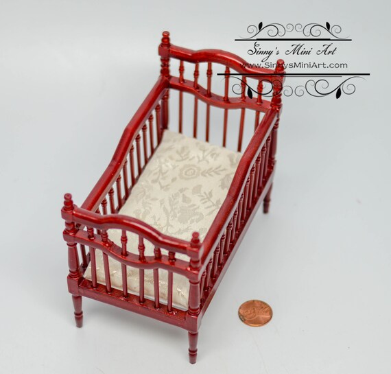 Victorian Baby Crib Dollhouse Miniature 1 12 Wn Wood Sale