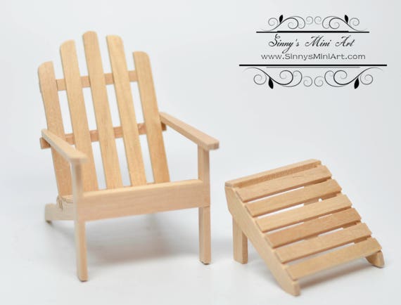 Dollhouse Miniature 1:24 Scale Adirondack Love Seat