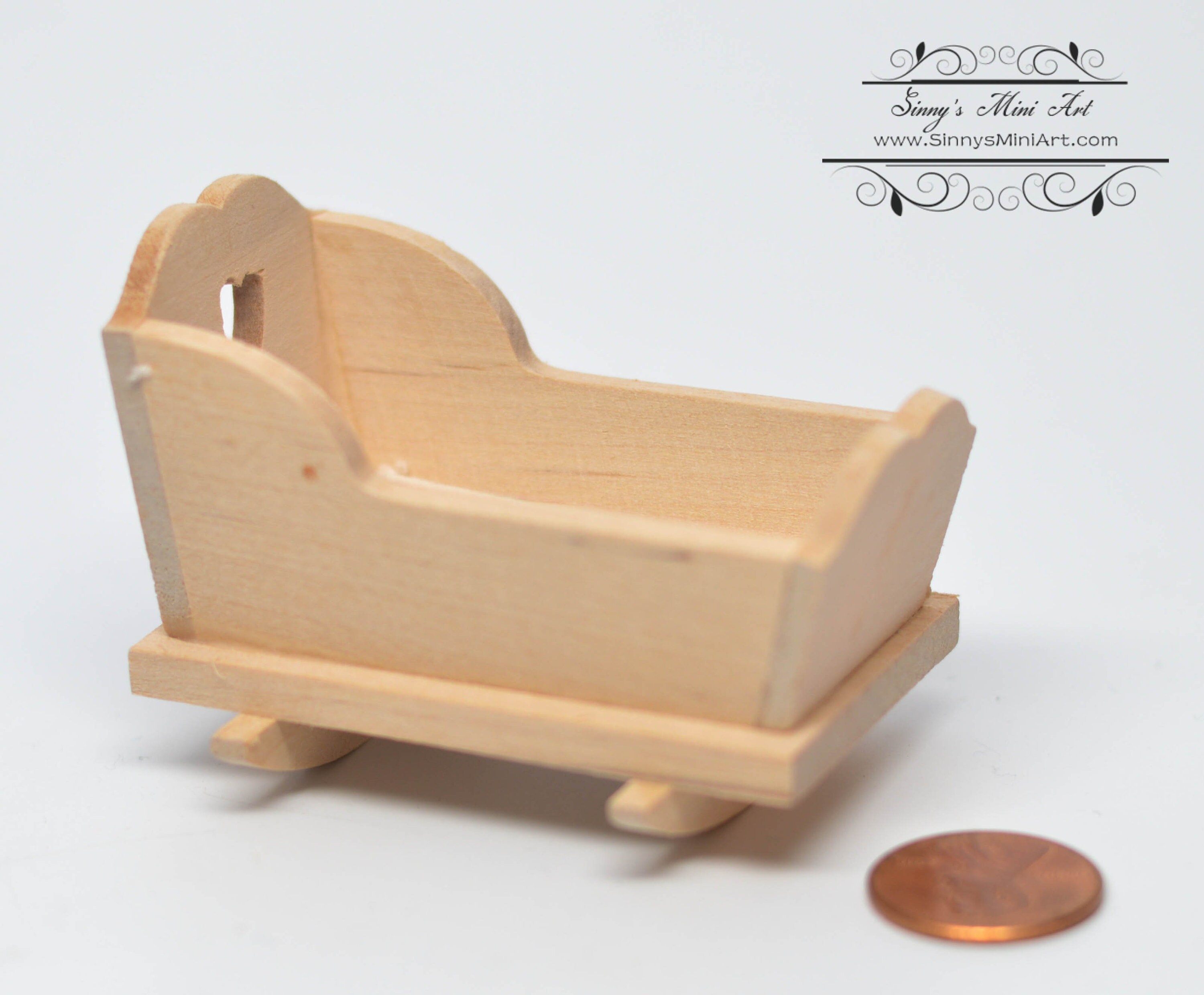 unfinished doll cradle