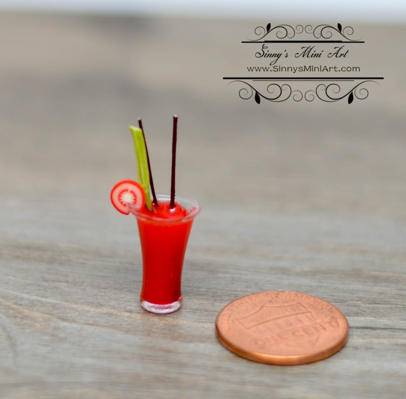 1:12 Dollhouse Miniature Halloween Margarita Miniature Halloween//Mini Drink
