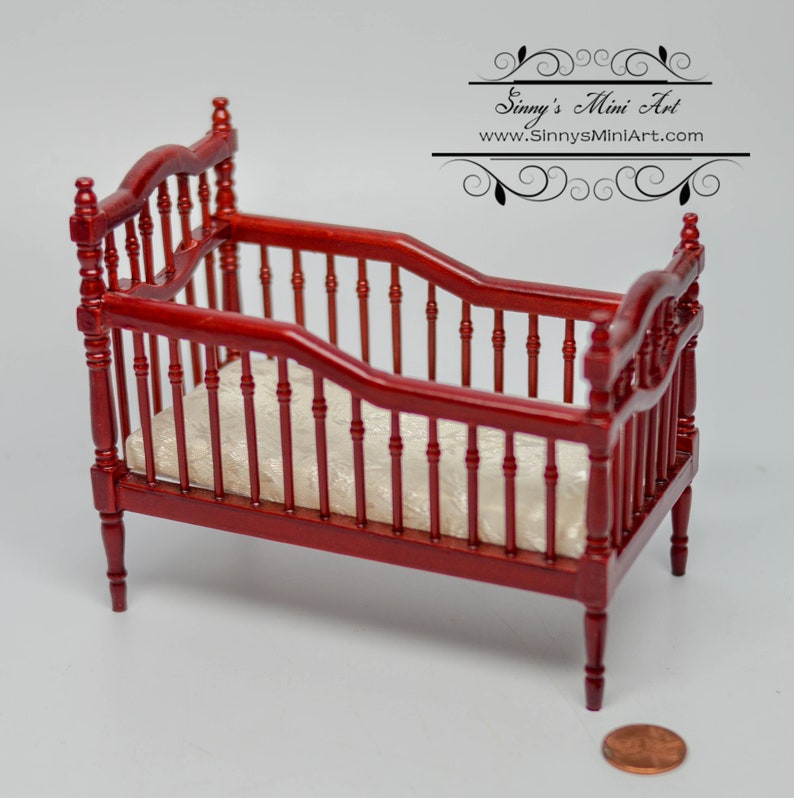 Victorian Baby Crib Dollhouse Miniature 1 12 Wn Wood Sale Artist