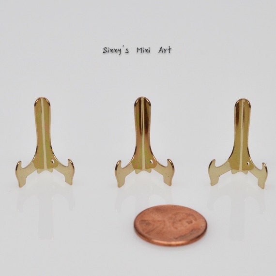 Dollhouse Miniature Cookie Cutters 1:12 Scale Gold colored