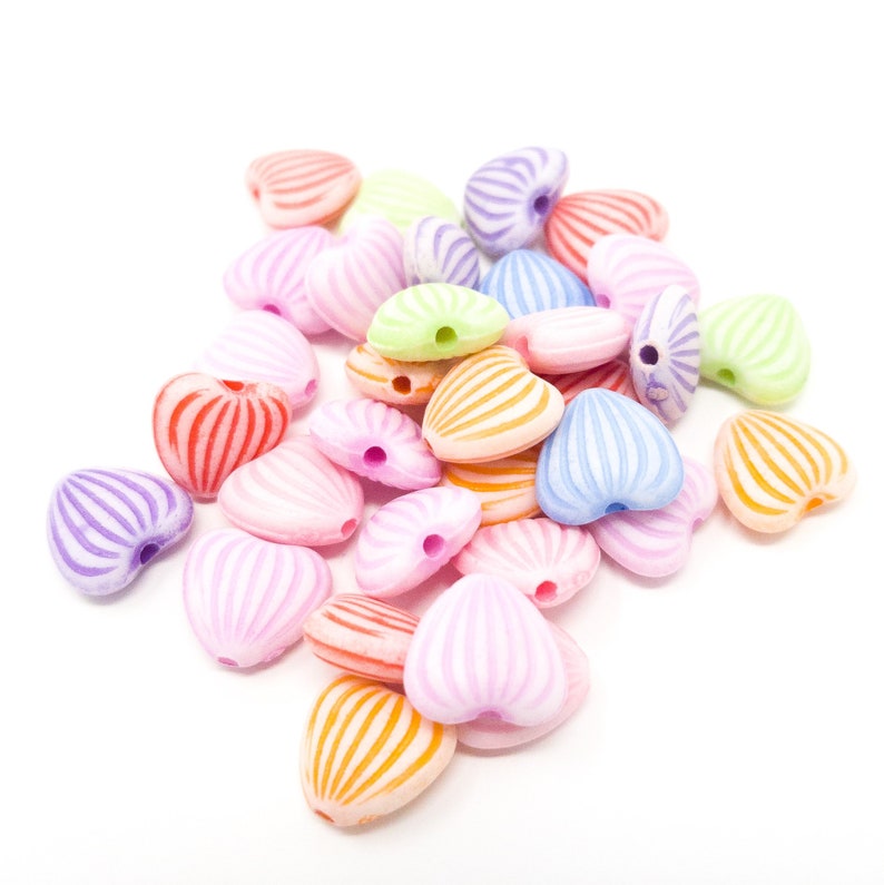 100 x 10mm or 8mm 200 x 6mm Bright Bubblegum Round Acrylic Beads Hole 1.5mm