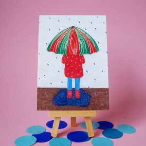 100% gerecycled papier - Herfst Ansichtkaart - Voor zomaar, bemoediging, meeleven - A6 Enkele kaart - Blanco - Wenskaart - Postkaart