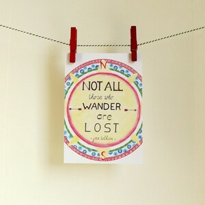 Postkaart Quote Tolkien - A6 Enkele Kaart - Blanco wenskaart - Ansichtkaart - Zomaar kaart - Kaart gerecycled papier.