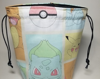 Pastel Pocket Monster - Würfelbeutel - Tunnelzug