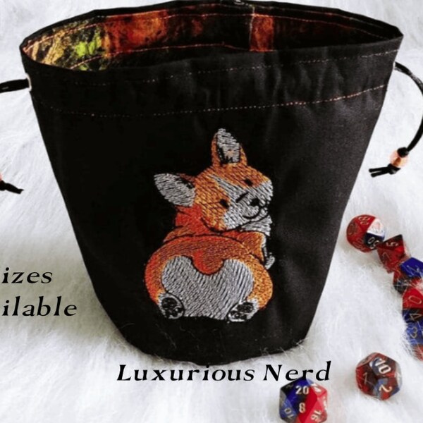 Embroidered Dice Bag Etsy