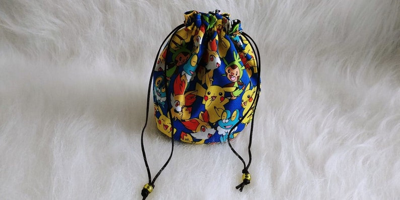 Standing Dice Bag Pokemon Party Drawstring