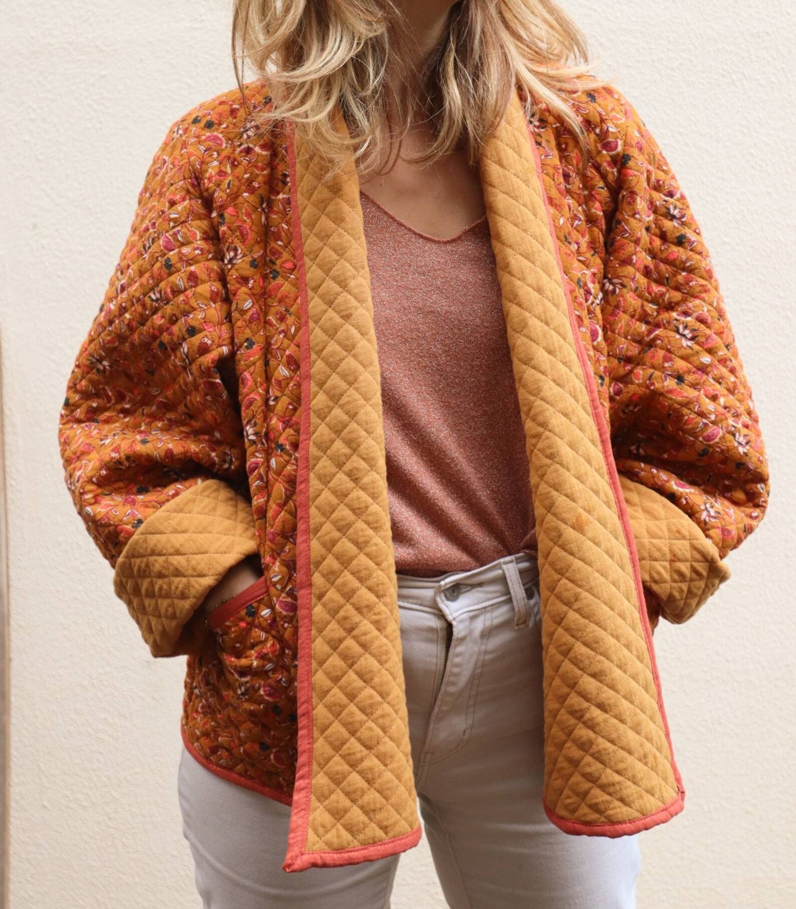 Veste matelassée KIMONO réversible Etsy France