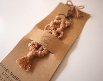 Porte clef en Macramé