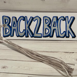 Tampa Bay Laminated Bookmark, Lightning Hockey gift, Booklover Gift, Acrylic Paint Bookmark, Back to Back Champs