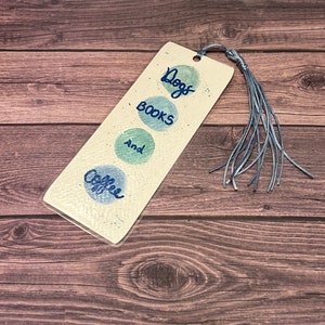 Handmade Watercolor Bookmark, Laminated Page Marker, Colorful Bookmarker, Unique Reading Accessory