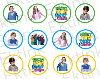 Digital Nicky Ricky Dicky & Dawn Cake Cupcake Cookie Toppers Decorations [JPEG]