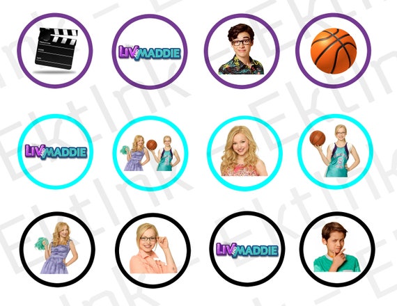 Digital Liv Maddie Cake Cupcake Cookie Toppers Decorations Jpeg