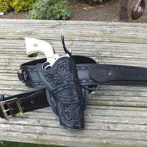 Hand Gottes Holsters und Gürtel 3:10 To Yuma wie von Russel Crowe getragen Braunes oder schwarzes Leder