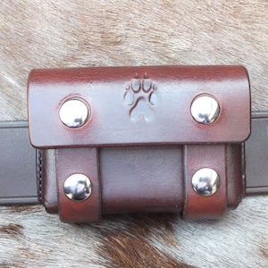 Made to Order Brown Leather Bushcraft Pouch