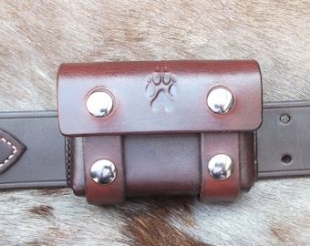 Made to Order Brown Leather Bushcraft Pouch