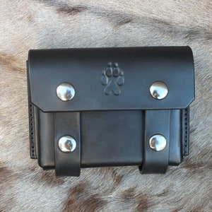 Bushcraft Pouch For 2oz Tobacco Tin, Black or Brown.
