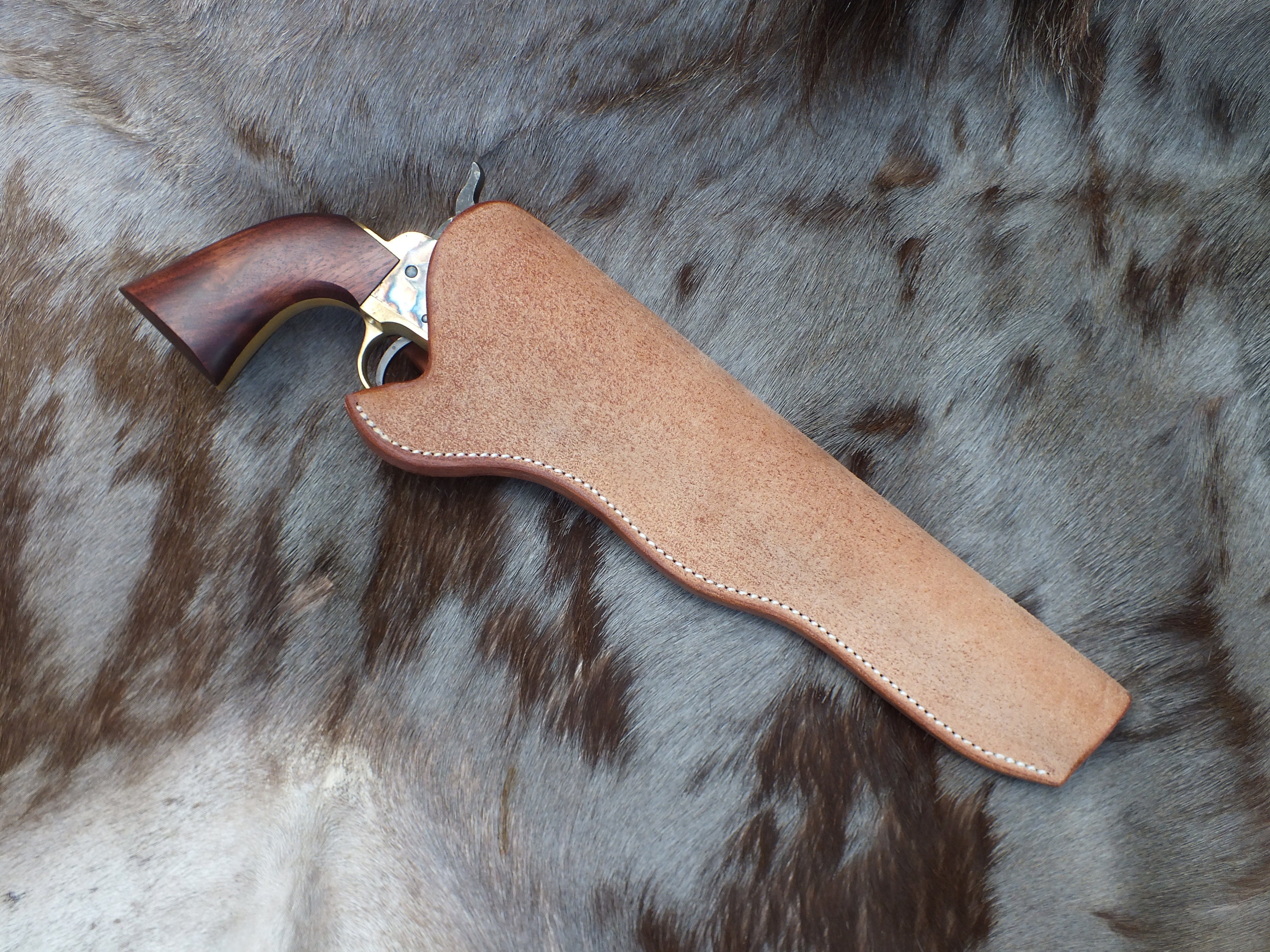 Western Leather Drop Holster Fits Colt 45 SAA Ruger Vaquero Heritage Rough  Rider Uberti Pietta Traditions EMF 1873 