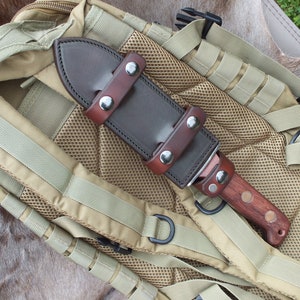 Leather Sheath MOD Back Carry Mk 4