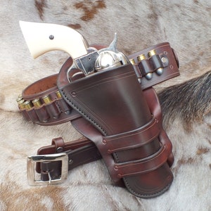 Billy the Kid Holster and Belt Brown or Black Leather