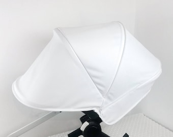 Custom Bugaboo White extendable hood, Canopy for Bugaboo Cameleon, Donkey, Buffalо , Babyzen Yoyo