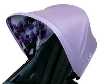 Capuche d'auvent lilas personnalisée pour Bugaboo Donkey Cameleon Buffalo Bee3 Bee Plus Bee 5