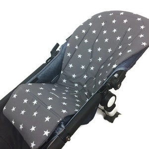 Bugaboo Seat liner with stars, Universal pushchair liner for Bugaboo Cameleon Donkey Buffalo Bee3 Bee plus Babyzen yoyo image 2