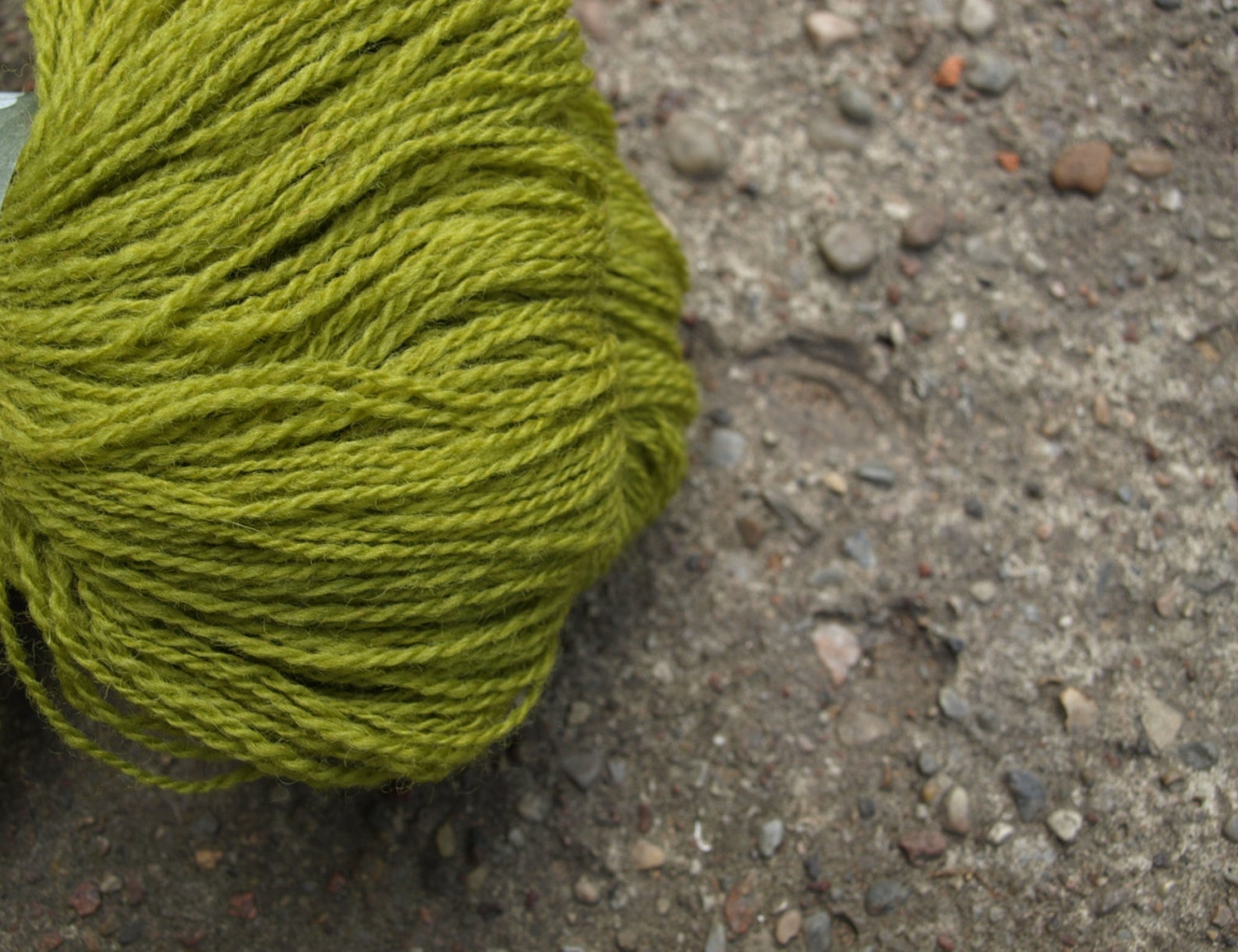 Olive Green Light Green 100 Natural Wool Yarn 100g Etsy