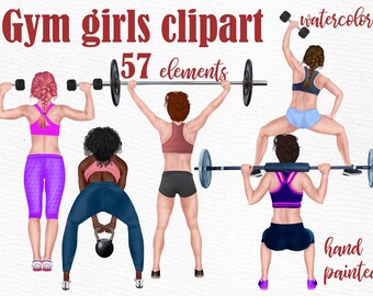 Download Workout Clipart Etsy PSD Mockup Templates
