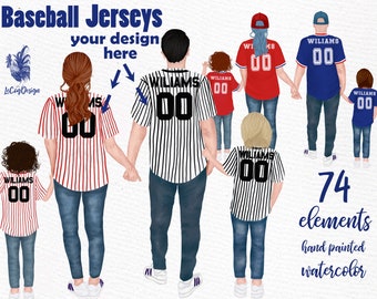 matching couple baseball jerseys