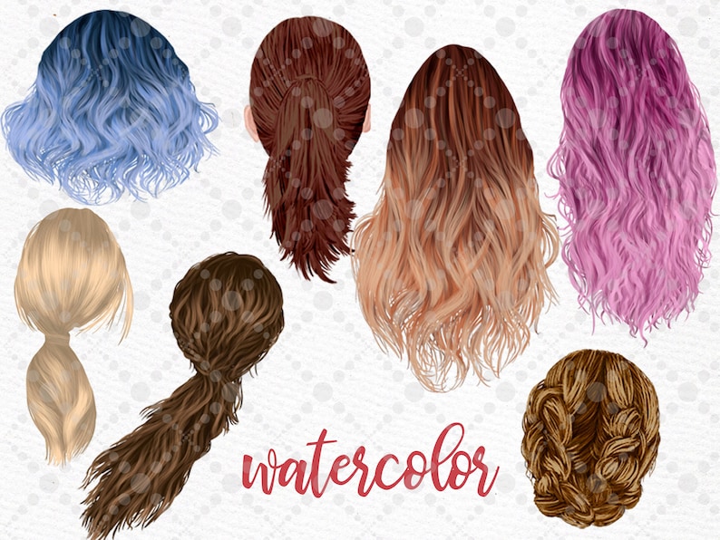 Ombre Hairstyles Custom Hairstyles Long Hair Girls Hair Clipart Planner Clipart Fashion Hairstyles Black Hair Clipart Hairstyles Clipart Paper Party Kids Papercraft Safarni Org