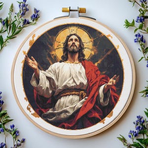 Jesus Cross Stitch Pattern Pdf: &quot;RELIGIOUS CROSS STITCH&quot; Jesus Christ Cross Stitch Pattern Catholic Cross Stitch Punto de cruz de Jesús