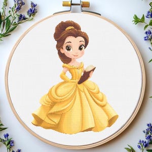 Princess Cross Stitch Pattern Pdf: "FAIRYTALE CROSS STITCH" Princess Bella Cross Stitch Princess Embroidery Cartoon Characters cross stitch