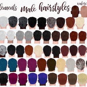 Mannelijke kapsels Clipart: "mannen haar clipart" vet man kapsel aangepaste kapsels jongens kapsel zwarte man kapsel mannen mode clipart