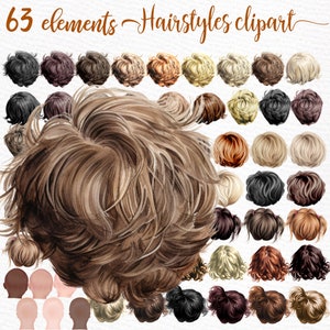 Frisuren Clipart: "KINDER CLIPART" Individuelle Frisuren Mädchen Haar Kinder Haar Clipart Planer Clipart Kinder Frisuren Jungen Haar Clipart