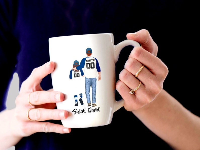 Baseball Jersey clipart: "FATHER'S DAY CLIPART" Daddy clipart Watercolor clipart Man Clipart Best Dad clipart Father and children Mug design image 7