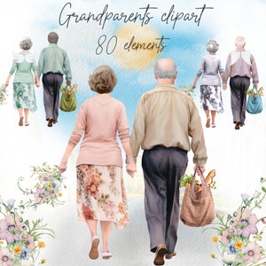 Clipart dos avós: "ELDERLY PEOPlE CLIPART" Clipart da vovó dos homens idosos Gráficos das mulheres idosas Penteados dos homens mais velhos Clipart do avô