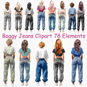Beste Freunde Clipart: "BAGGY OUTFIT CLIPART" Urban Fashion Png Bff Clipart Benutzerdefinierte Besties Streetstyle Trendige Mode Edgy Mode png