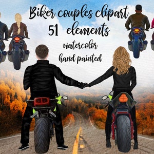 Biker Clipart: "COUPLE RIDING BIKE" Bikers Pareja Motos clipart Girls on bike Bike Bikers clipart Male rider png Bikers Mug