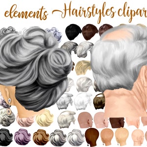 Peinados clipart: "PEINADOS GRISES" Peinados de personas mayores Peinados femeninos Peinados masculinos Peinado personalizado Peinados de abuelos